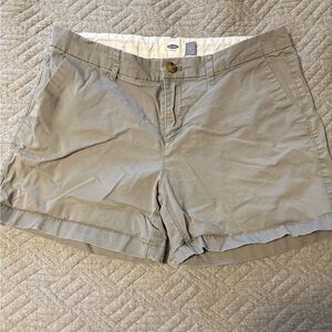 Old Navy Women's Taupe Cotton Blend Bermuda Shorts